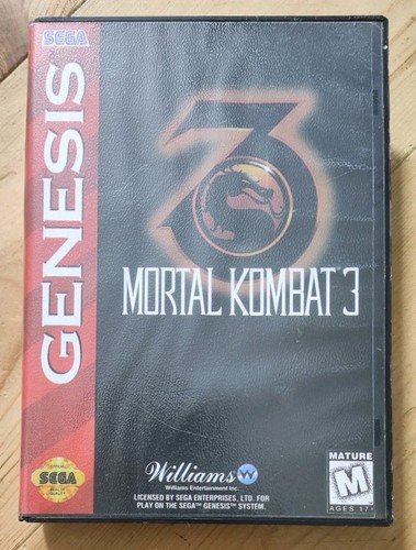 Sega genesis mortal kombat 3 - genesis,